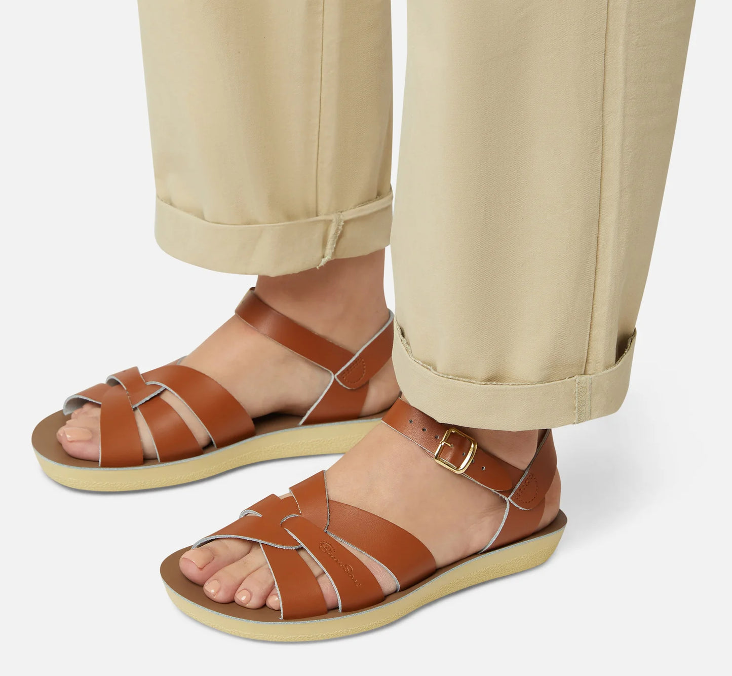 Saltwater Swimmer Tan Womens Sandal