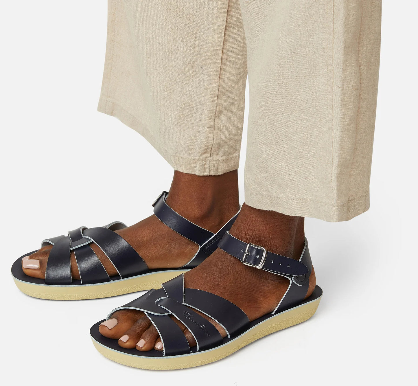 Saltwater Swimmer Navy Womens Sandal