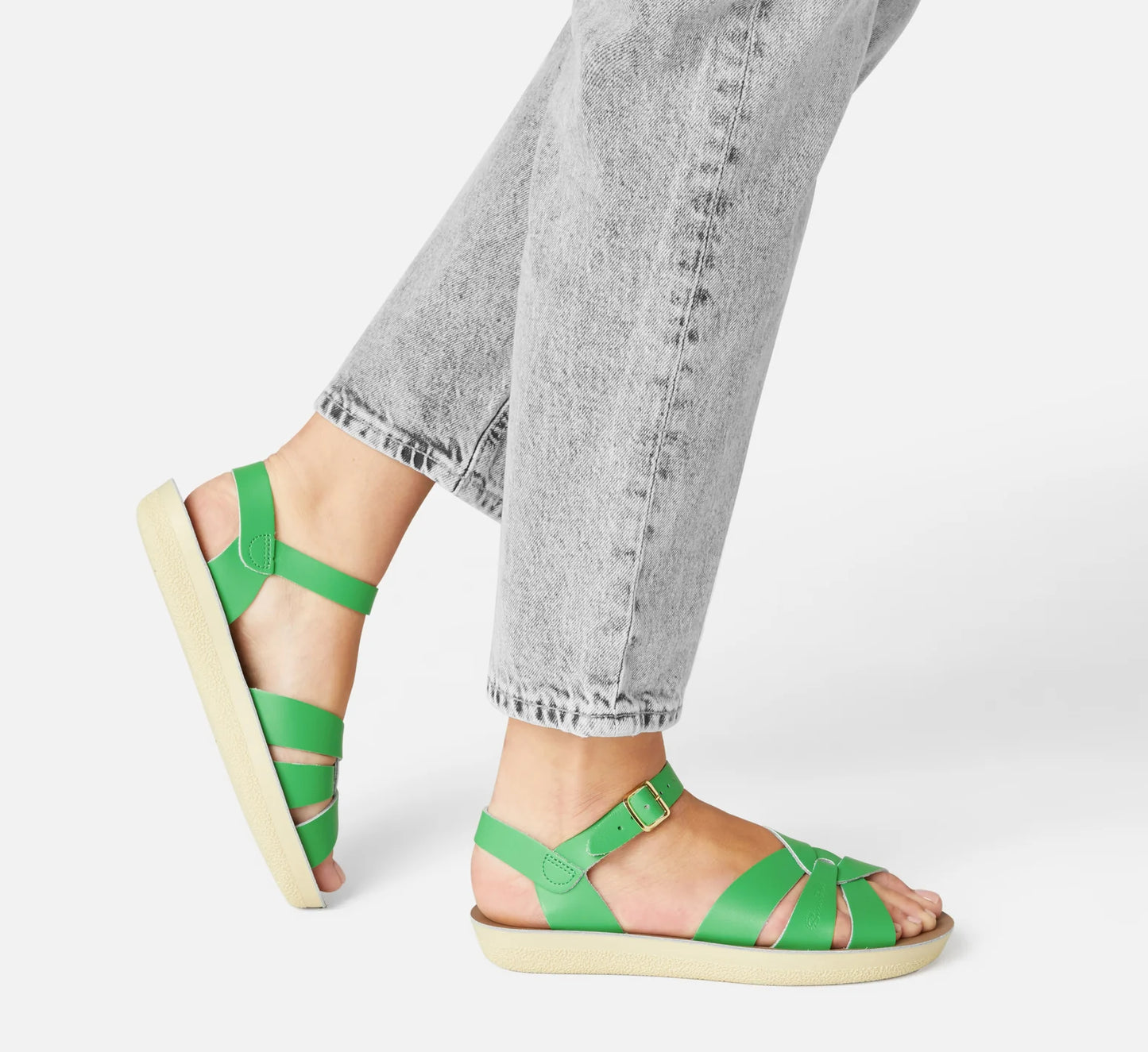 Swimmer Kelly Green Womens Sandal