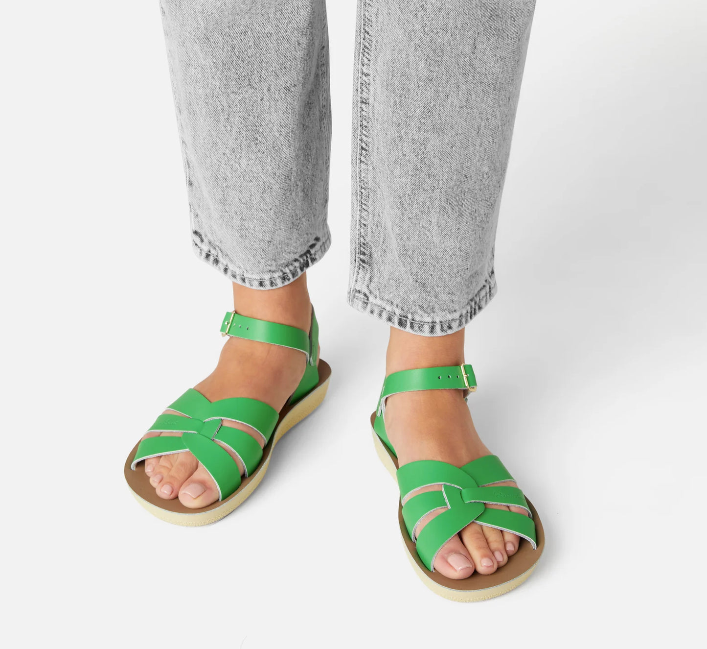 Swimmer Kelly Green Womens Sandal