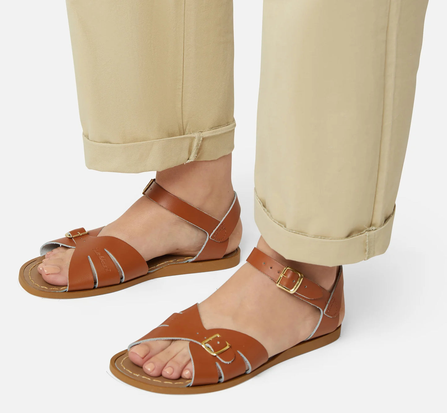 Saltwater Classice tan sandal