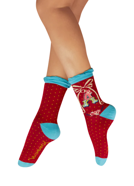 Powder uk Alphabet letter socks