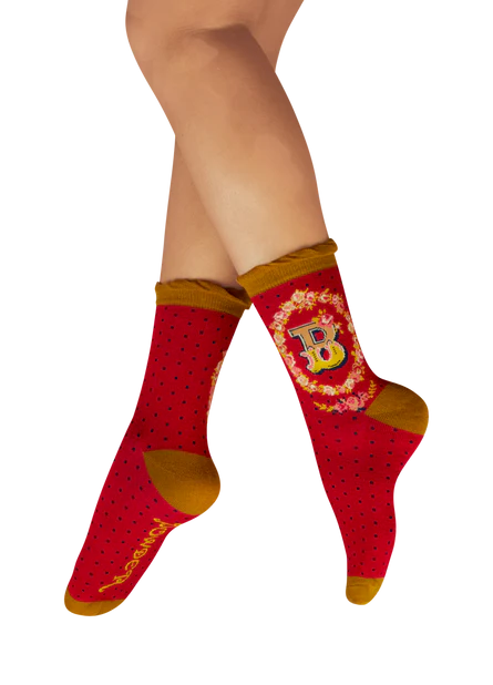 Powder uk Alphabet letter socks