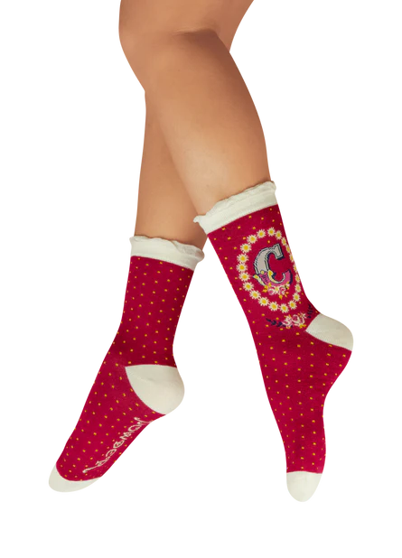 Powder uk Alphabet letter socks