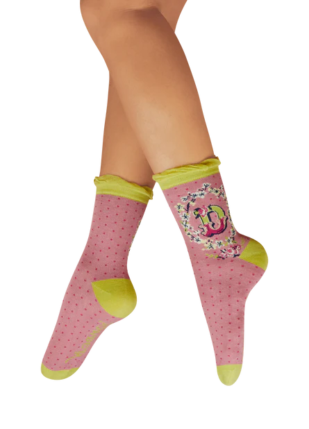 Powder uk Alphabet letter socks