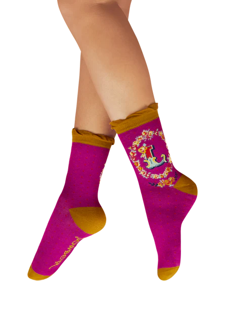 Powder uk Alphabet letter socks
