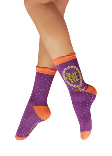 Powder uk Alphabet letter socks