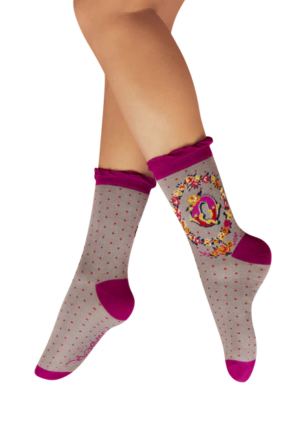Powder uk Alphabet letter socks