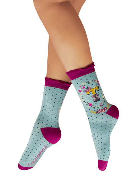 Powder uk Alphabet letter socks