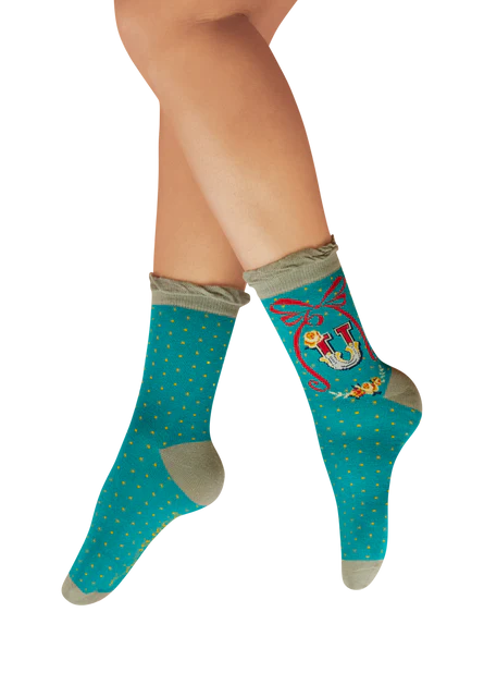 Powder uk Alphabet letter socks