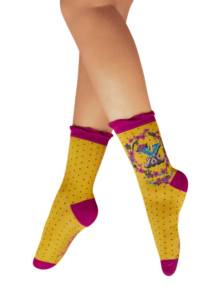 Powder uk Alphabet letter socks