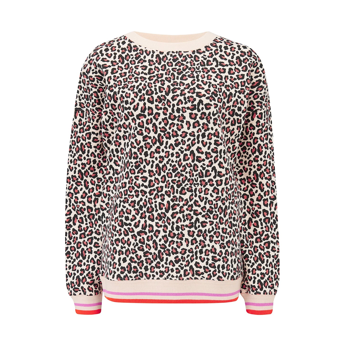 Sugarhill Eadie rekaxed sweat top classic leopard