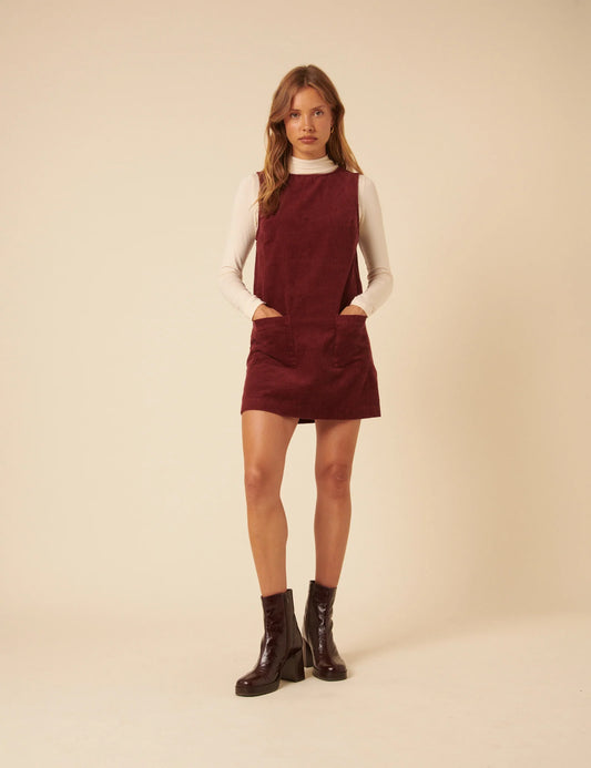 Nobody's Child Chiara pinafore dress Red