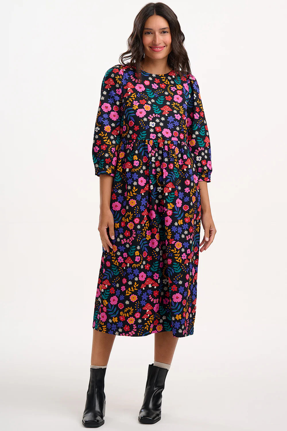 Sugarhill maria midi dress toad stool