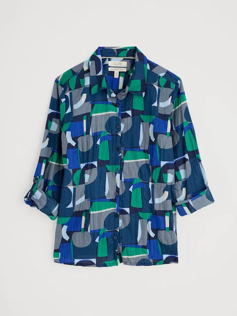 Seasalt Larissa shirt -Zennor abstract maritime