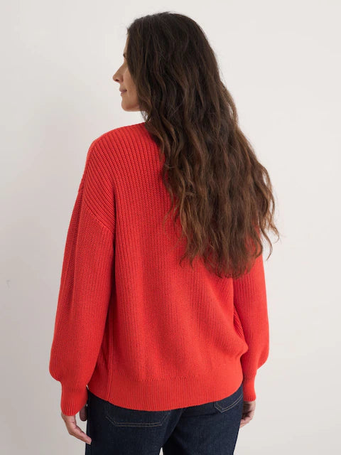 Seasalt Winding creek cardigan -Tomato