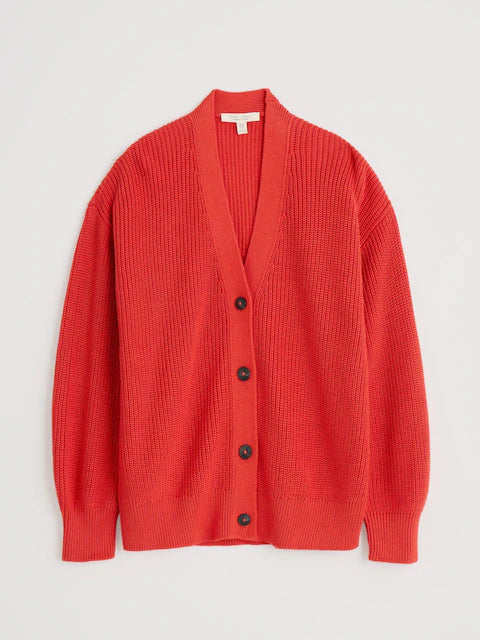 Seasalt Winding creek cardigan -Tomato