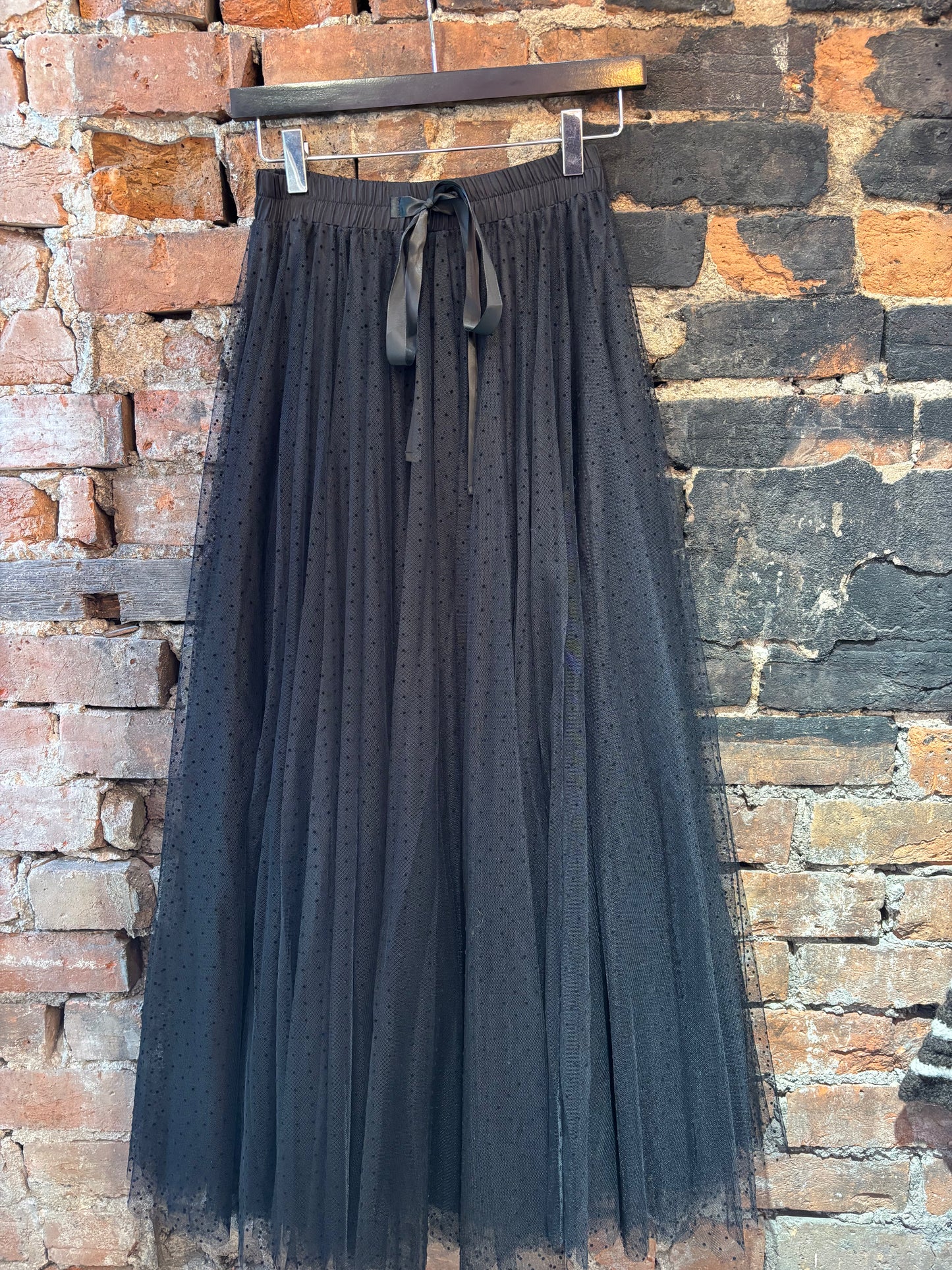 Choklate Paris Polka Dot Tulle Skirt Black