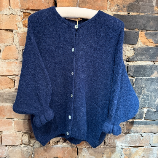Marta Juliana Knit Cardigan Navy