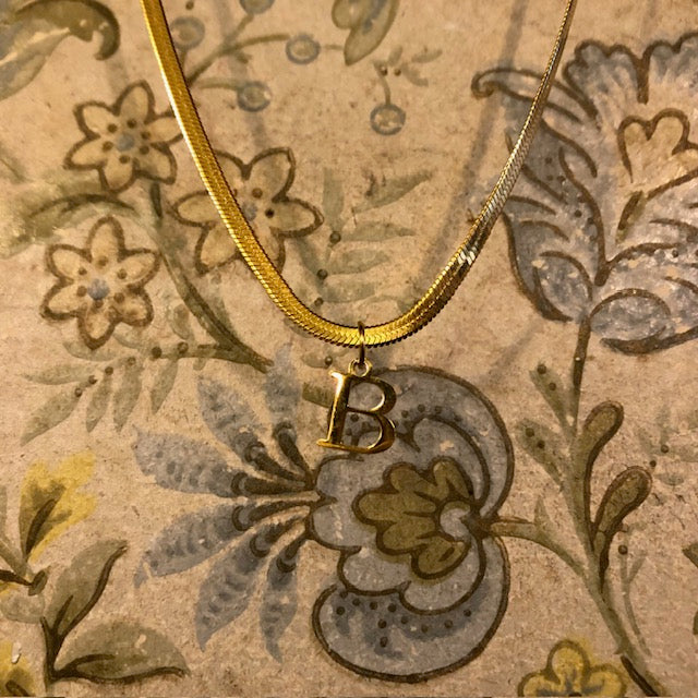 Gold Plated Alphebet / Necklace