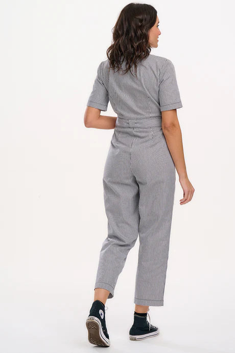 Sugarhill Meredith boiler suit - monochrome stripe