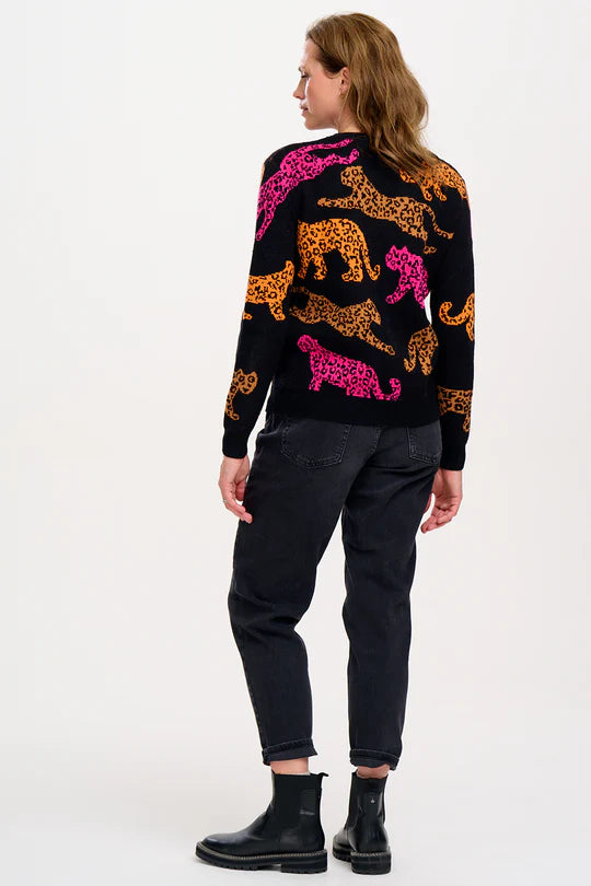 Sugarhill thalia jumper - Black running tiger