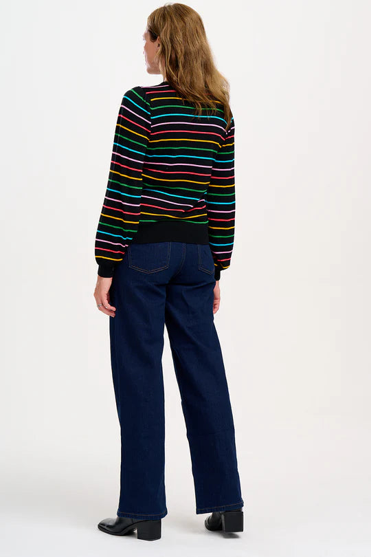 Sugarhill Madeline jumper rainbow stripes