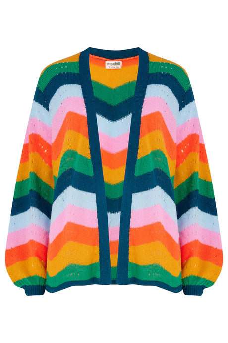 Sugarhill bella cardigan - multi rainbow