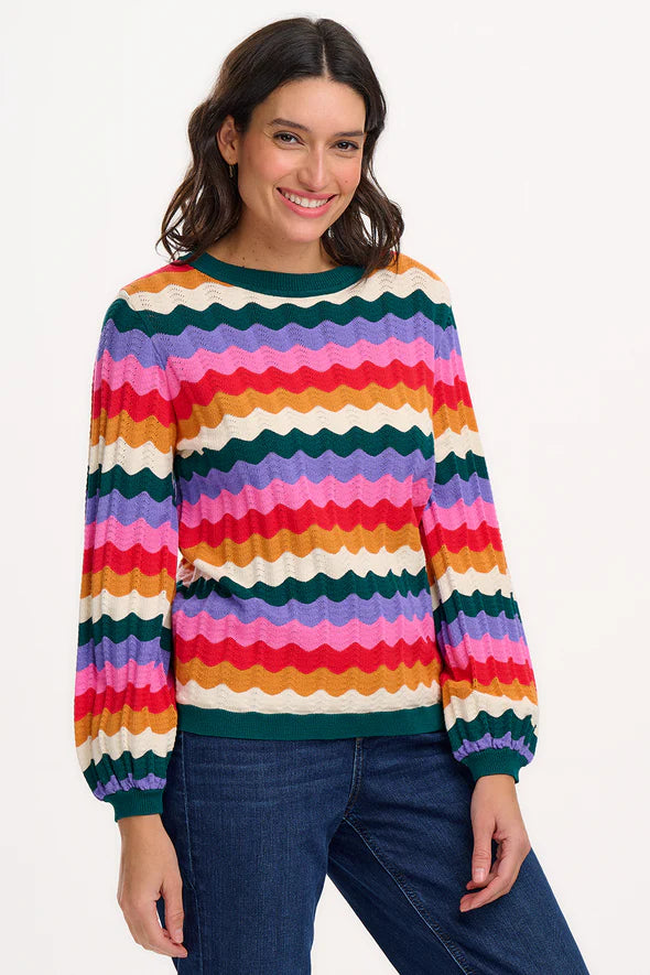 Sugarhill Ivona Jumper - multi beach waves