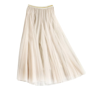 Last true angel Tulle layer skirt in cream