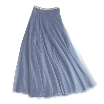Last true angel tulle layer skirt in denim blue