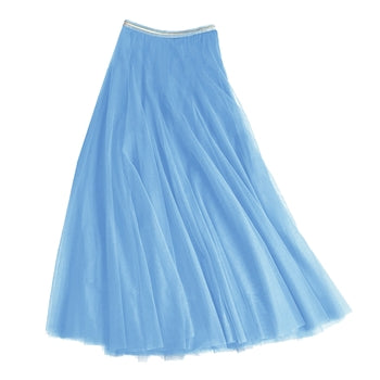 Last true angel Tulle layer skirt in sky blue
