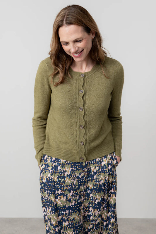 Lilly & Me Layla Cardigan pine green