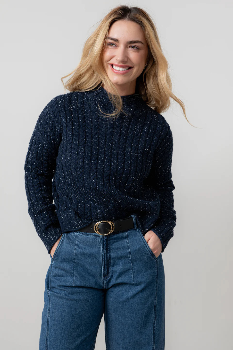 Lilly & Me Elspeth Jumper fleck knit