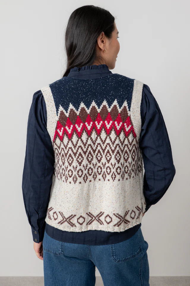 Lilly & Me Suvi waistcoat tank fleck knit