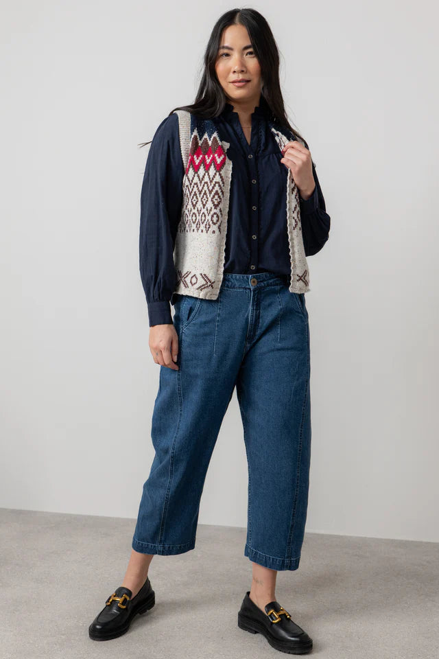 Lilly & Me Suvi waistcoat tank fleck knit