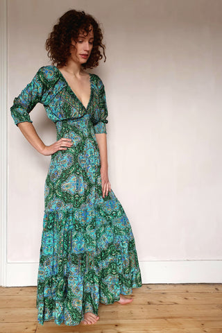 Gabrielle Parker - Long gypsy dress with sleeves - Fig Boutique
