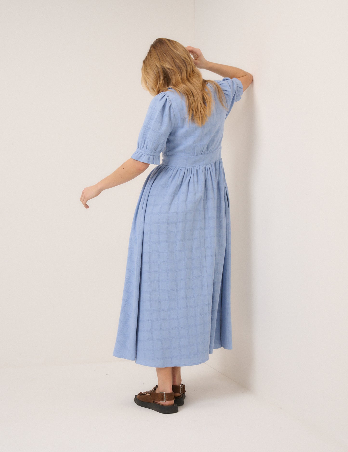 Nobody's child Flossie maxi dress -blue