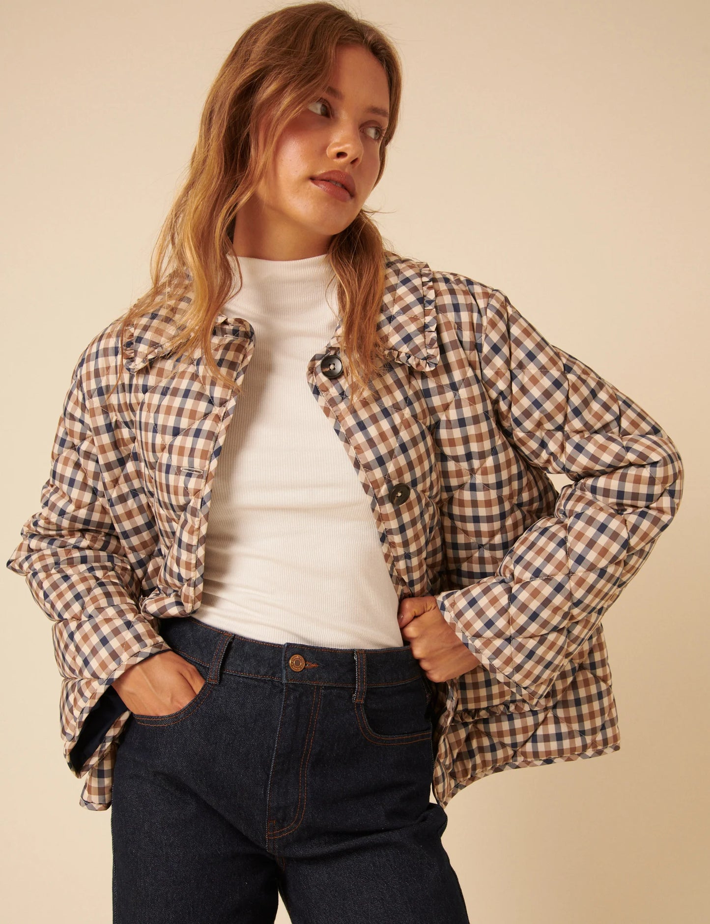Nobody's Child Ocsar Frill checked Jacket