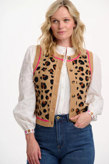 Sugarhill Natalie leopard waist coat