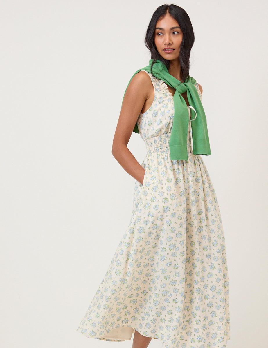 Nobody's Child White Rylee midi Dress