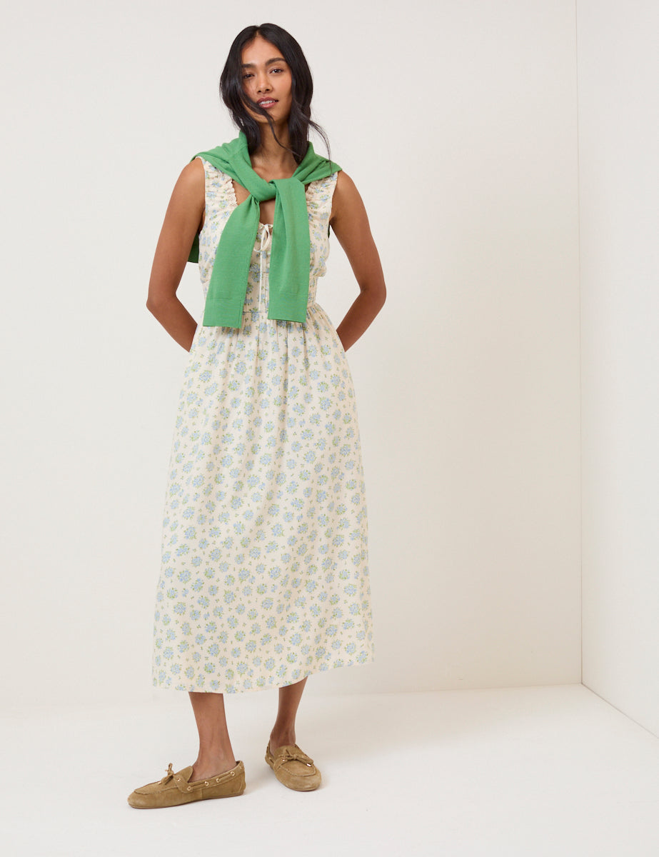 Nobody's Child White Rylee midi Dress
