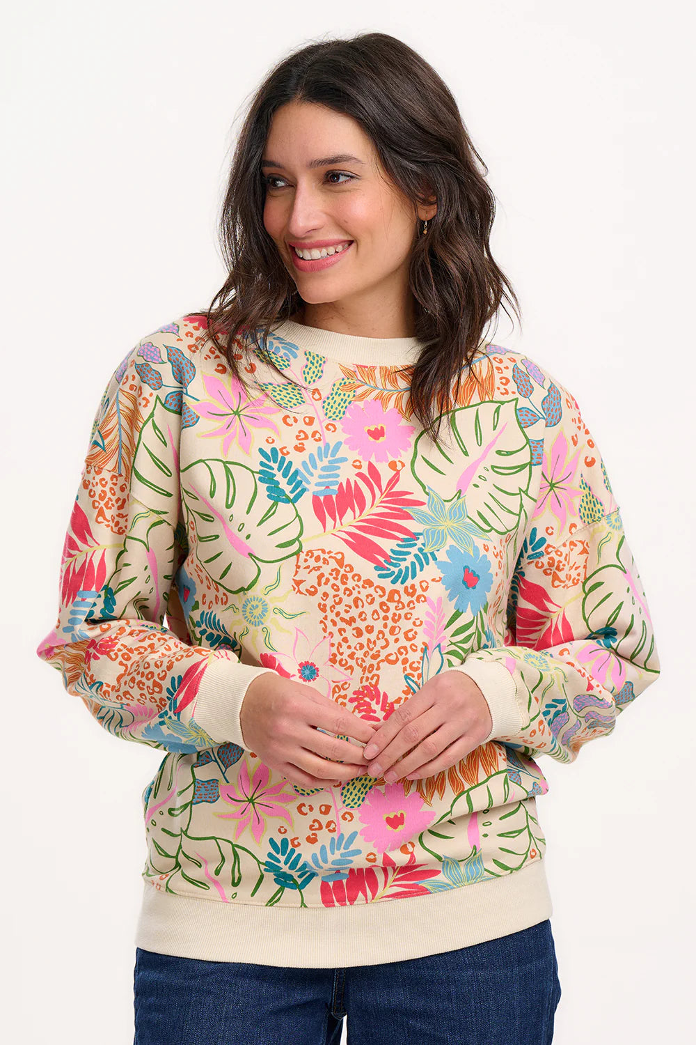 Sugarhill Eadie relaxed sweater - jungle print