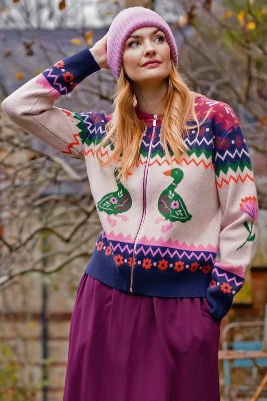 Sugahill Solana Knitted Bomber Jacket