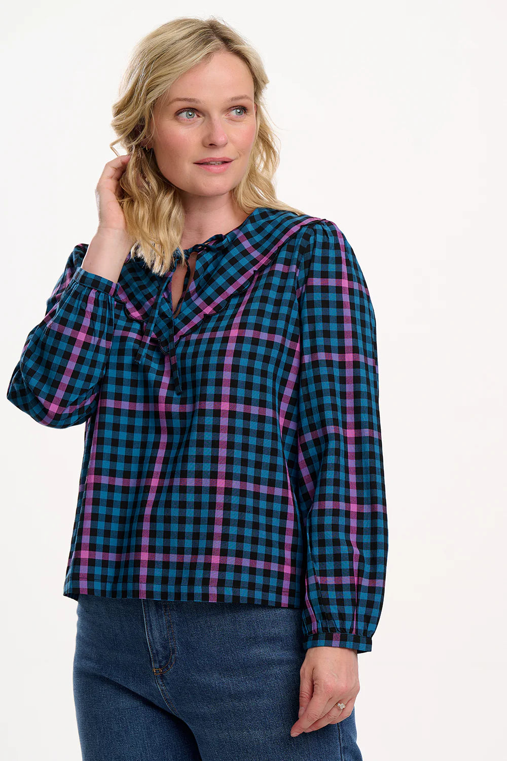 Sugarhill Nessie scallop blouse