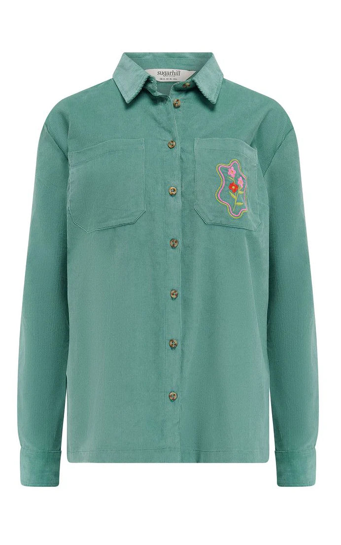 Sugarhill Karina Overshirt - Teal Cord