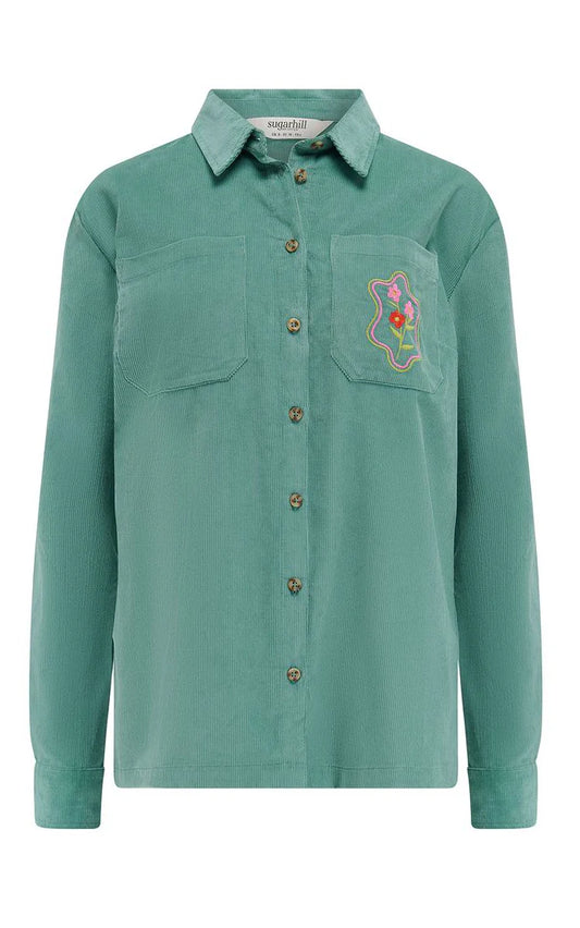 Sugarhill Karina Overshirt - Teal Cord