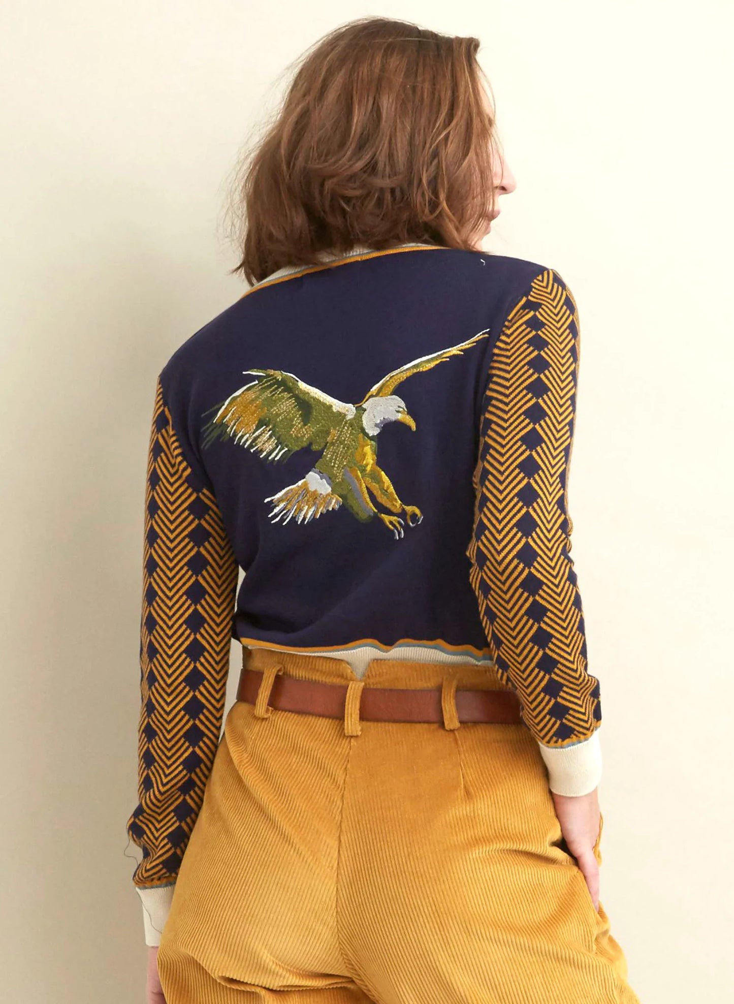 Palava Vera Embroidered large Eagle Cardigan