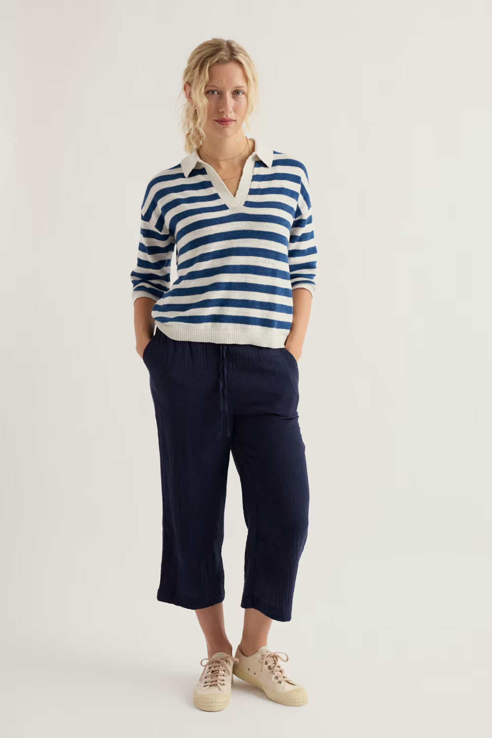 Seasalt Gwynver Lightweight V-Neck Collared Jumpe