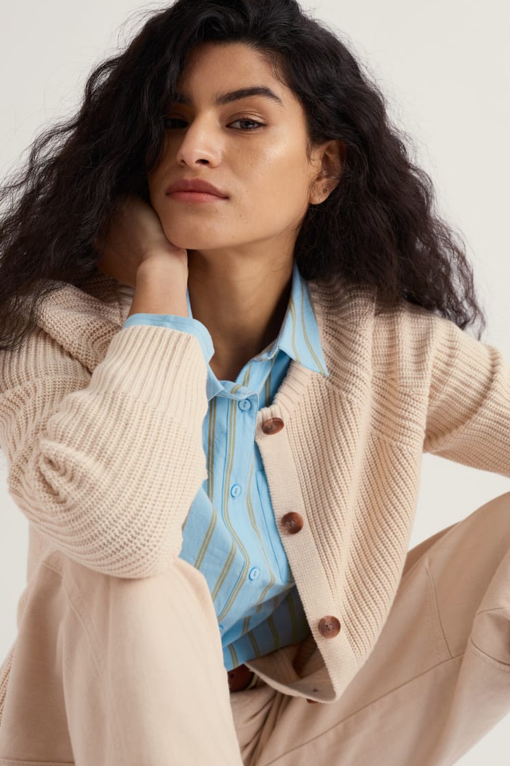 Seasalt Potters Meadow Organic Cotton Knitted Cardigan